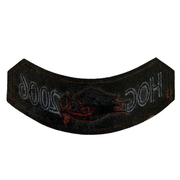 Harley-Davidson HOG 2006 Rocker Patch Black Orange Embroidered for Jacket Vest - Picture 2 of 3